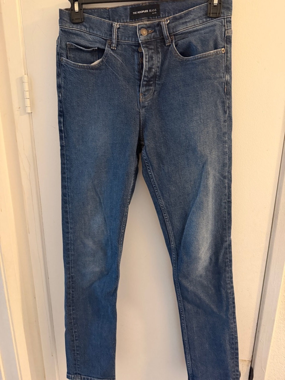 The Kooples Men's Slim Straight Jeans - Blue Denim